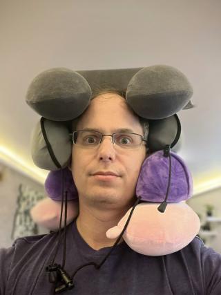 With all the stress the kids have put me through, I have plenty of neck protection to help me out.