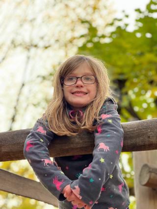 Karsten took this one as well. Ella hanging out at a park they found. I love this shot.